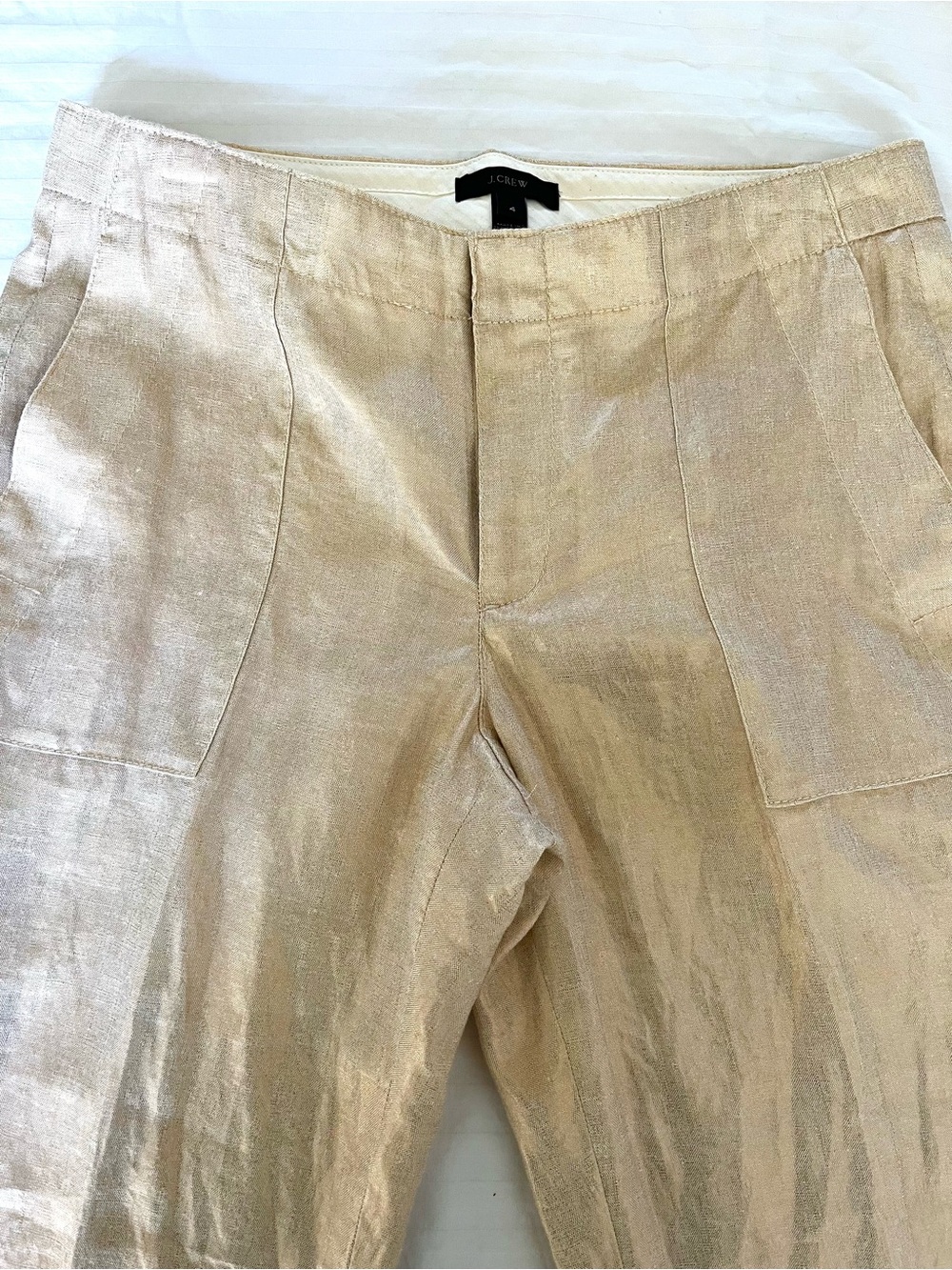 NWOT J. Crew Linen Pants - Picture 4 of 5